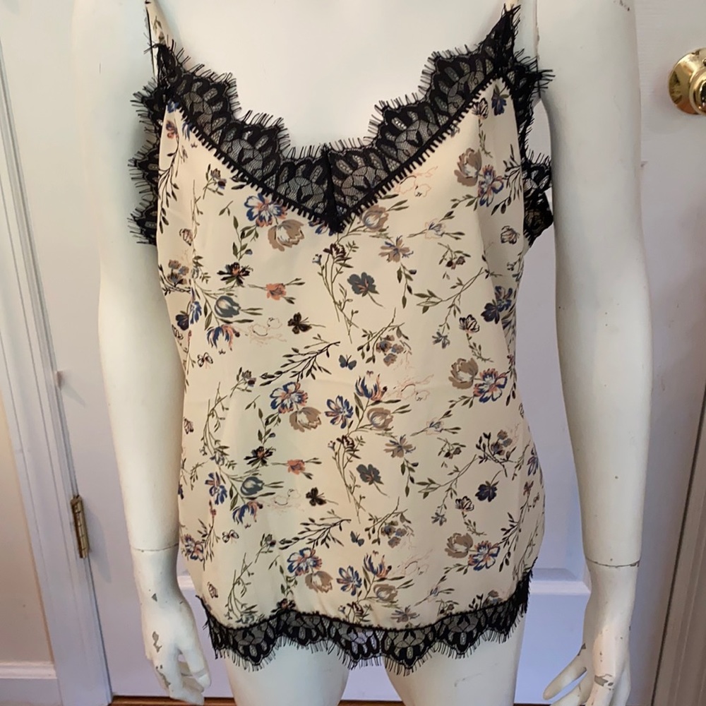 Whisper Light Cream Floral Misomiso Camisole, L